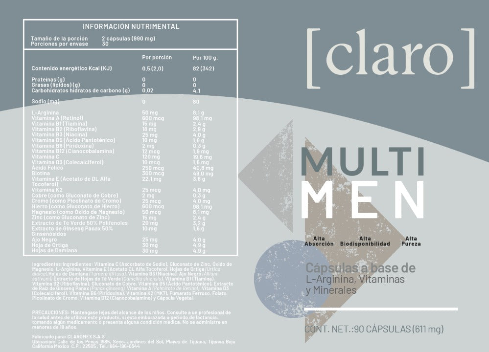 Multi Men - Multivitamínico Diario Masculino