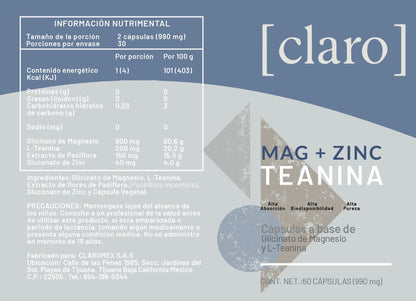 Noche Clara - Magnesio + Zinc